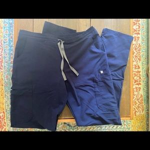 Figs navy yola pant